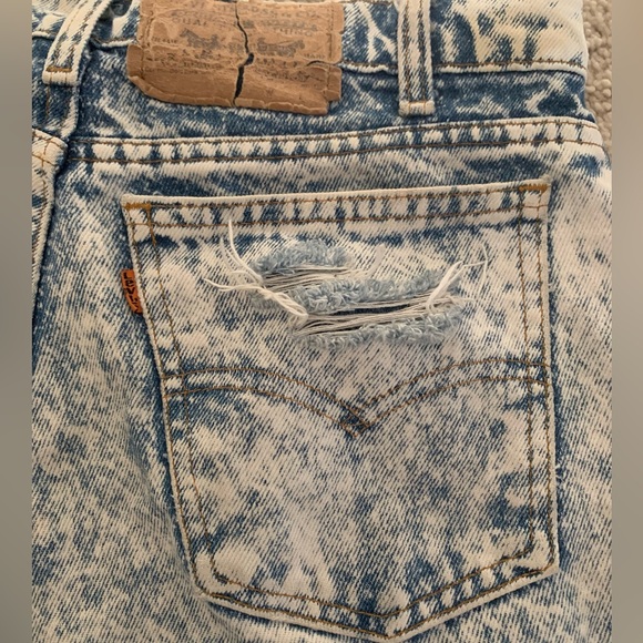 80s VINTAGE LEVIS orange tabs acid wash - Picture 3 of 6